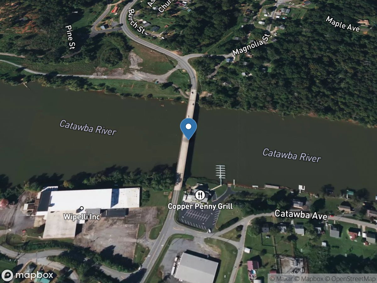Catawba River at Rhodhiss, NC location