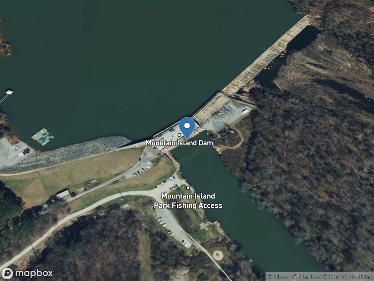 Catawba River Dnstrm Deck Mtn Is DAM near Mtn Is, NC location