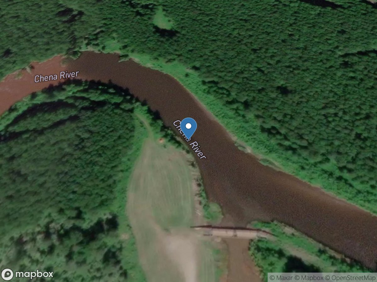 CHENA River Below MOOSE C DAM AK location