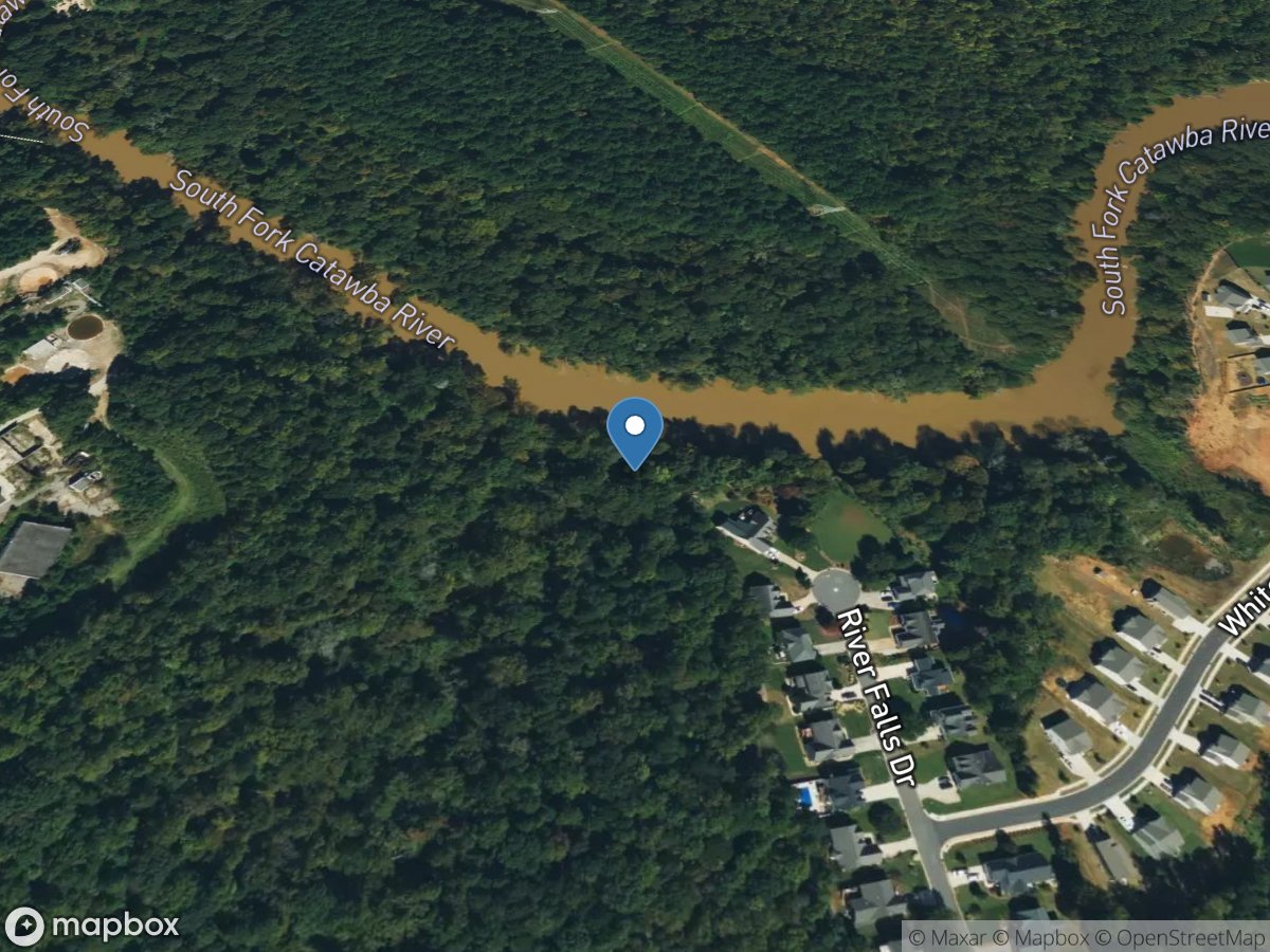 South Fork Catawba River at Lowell, NC location