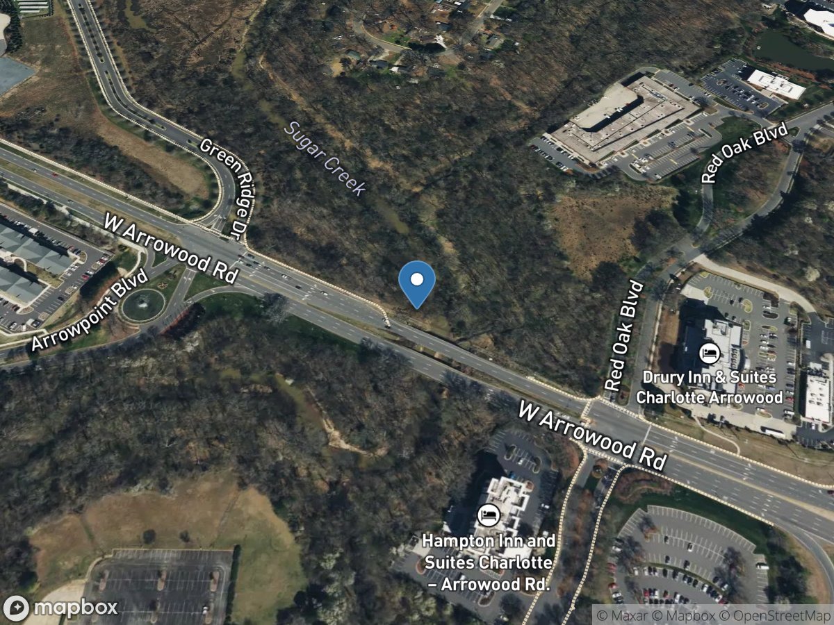 Sugar Creek at Arrowood Road near Charlotte, NC location