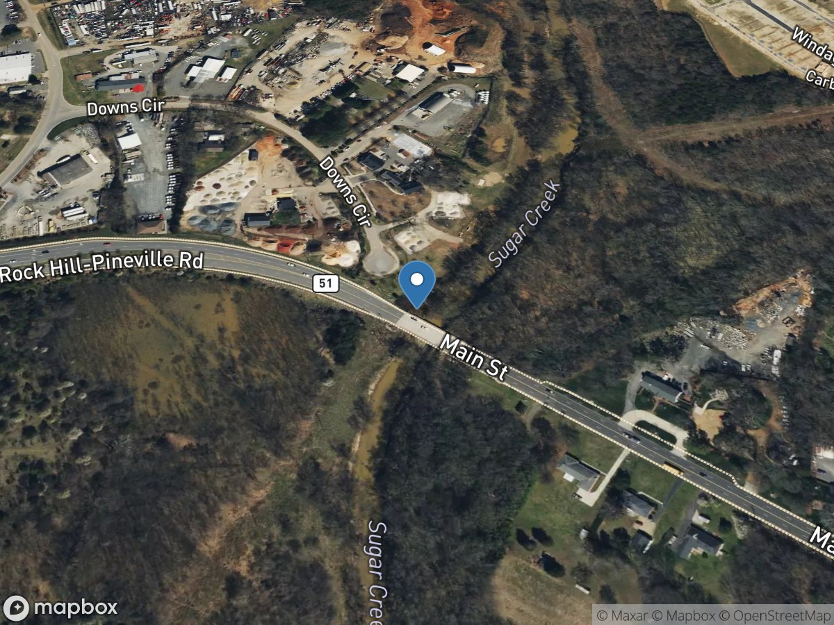 Sugar Creek at NC 51 near Pineville, NC location