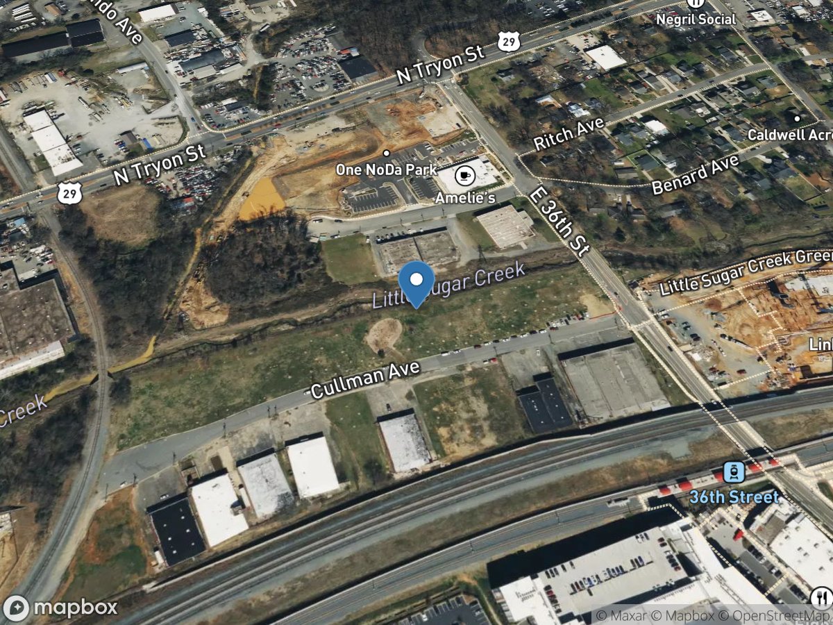 Little Sugar Creek below 36th Street near Charlotte, NC location