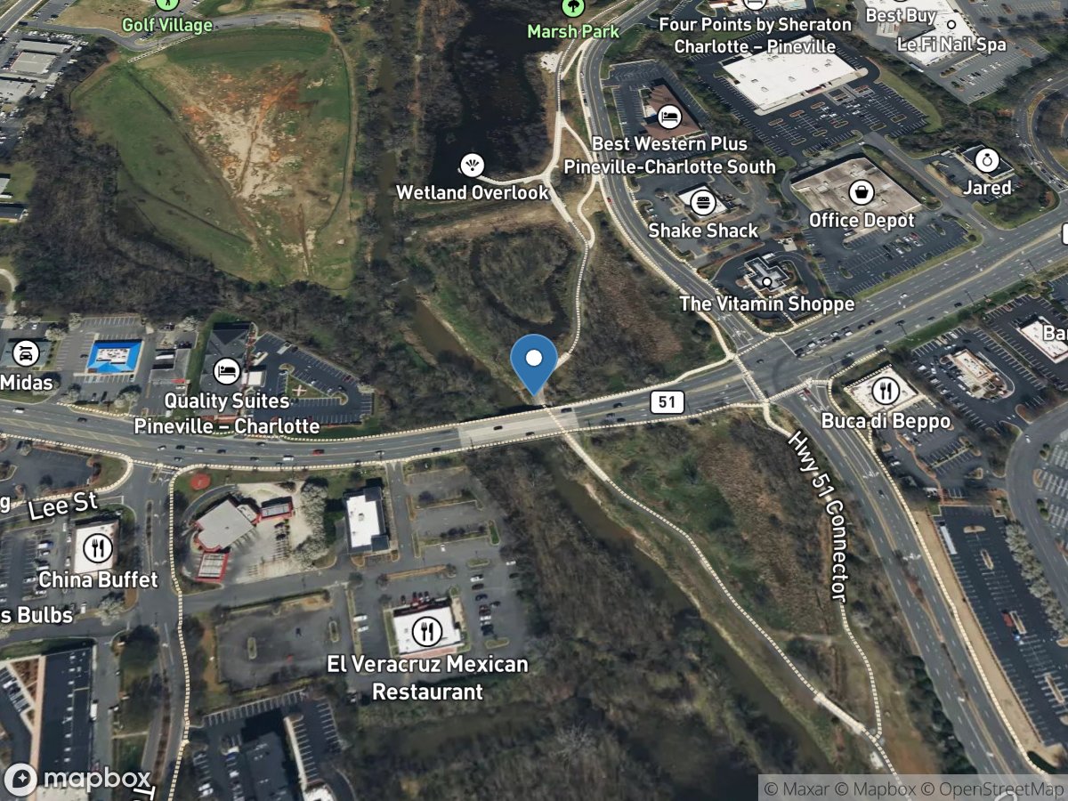 Little Sugar Creek at Pineville, NC location