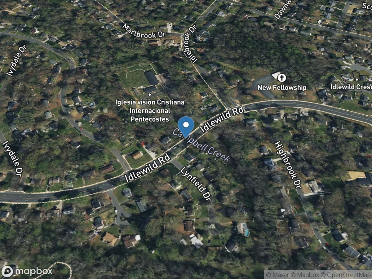 Campbell Creek near Charlotte, NC location