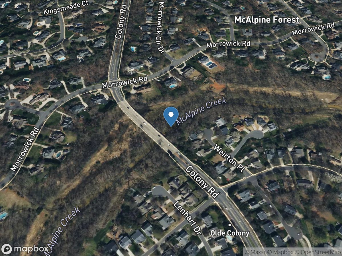 McAlpine Creek at Colony Road near Olde Providence, NC location