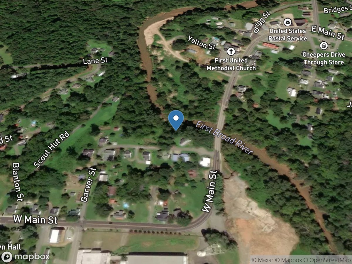 First Broad River at Lawndale, NC location