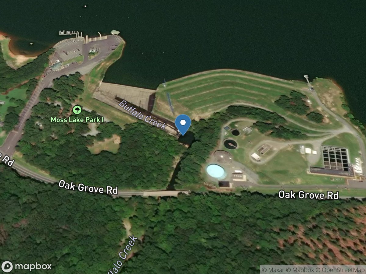 Buffalo Creek below Moss Lake DAM near Oak Grove, NC location