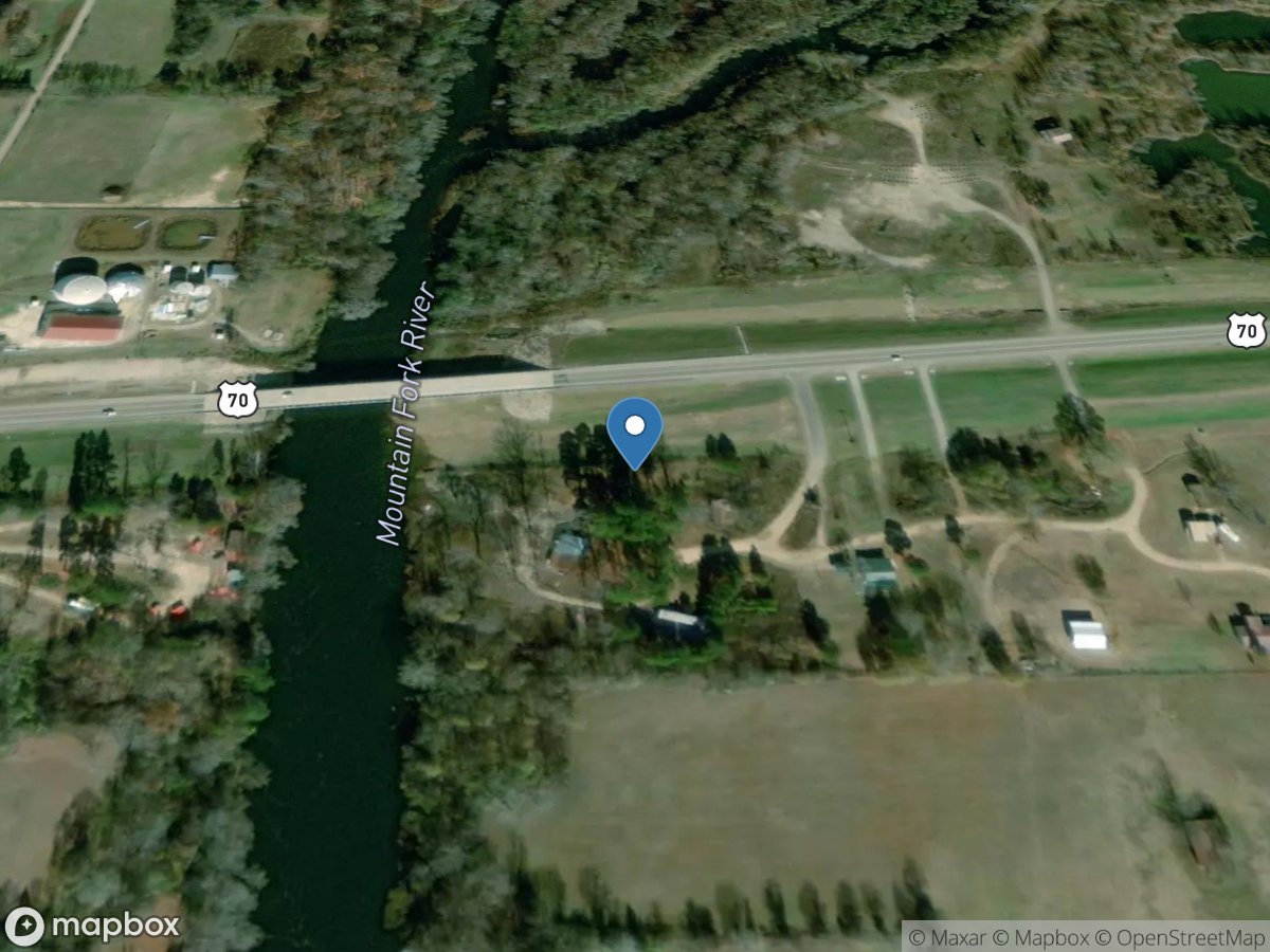 Mountain Fork near Eagletown, OK location