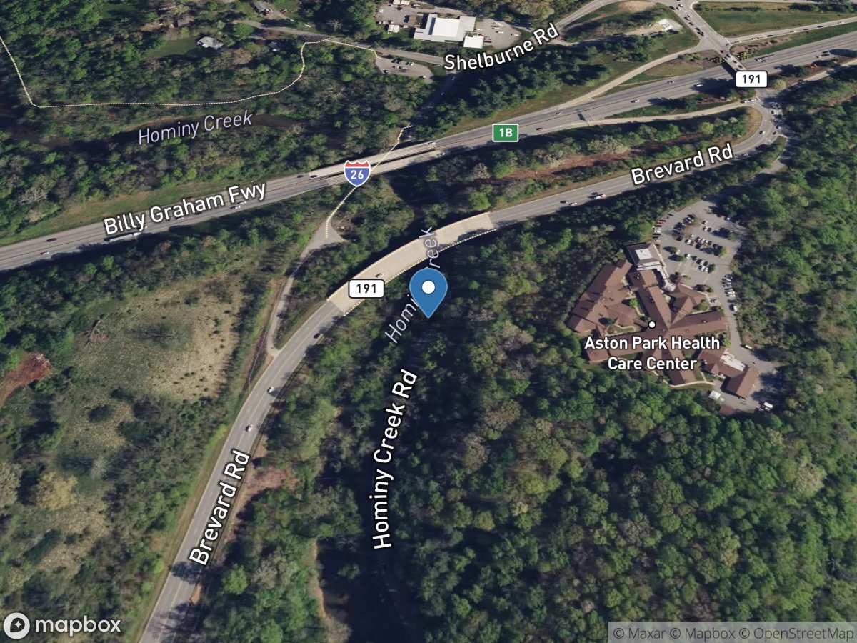 Hominy Creek near West Asheville, NC location