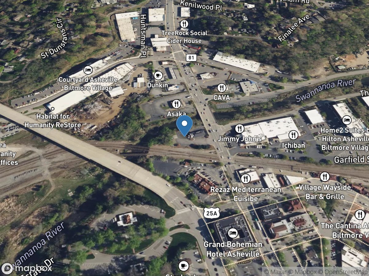 Swannanoa River at Biltmore, NC location