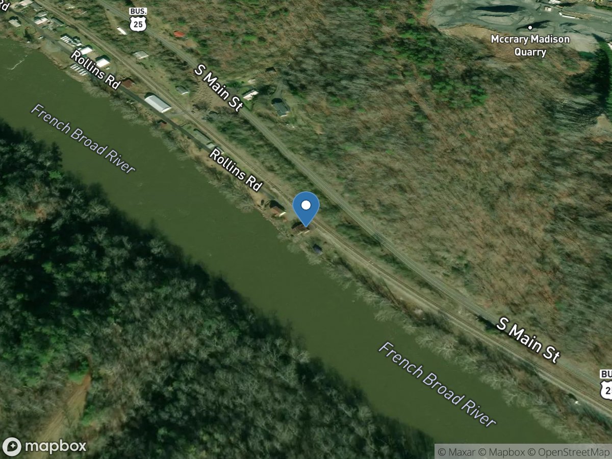 French Broad River at Marshall, NC location