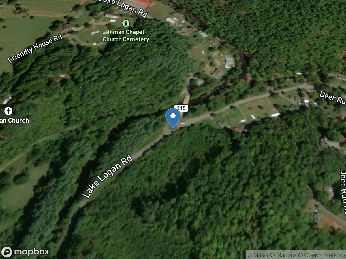 West Fork Pigeon River near Retreat, NC location