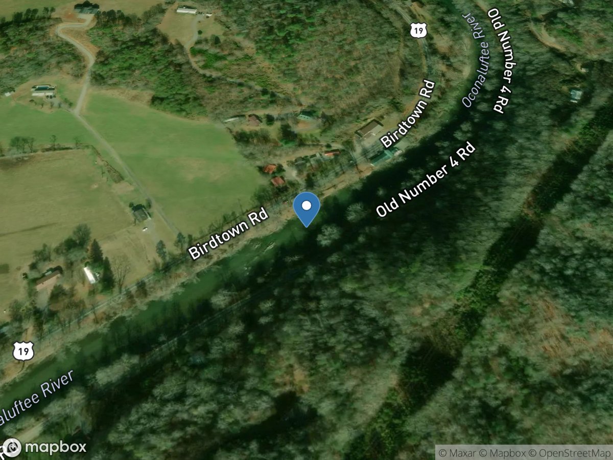Oconaluftee River at Birdtown, NC location