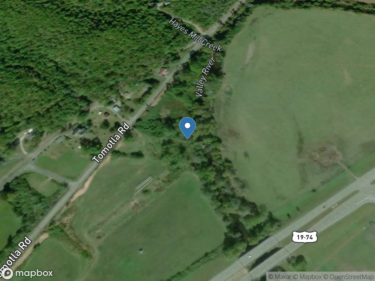 Valley River at Tomotla, NC location