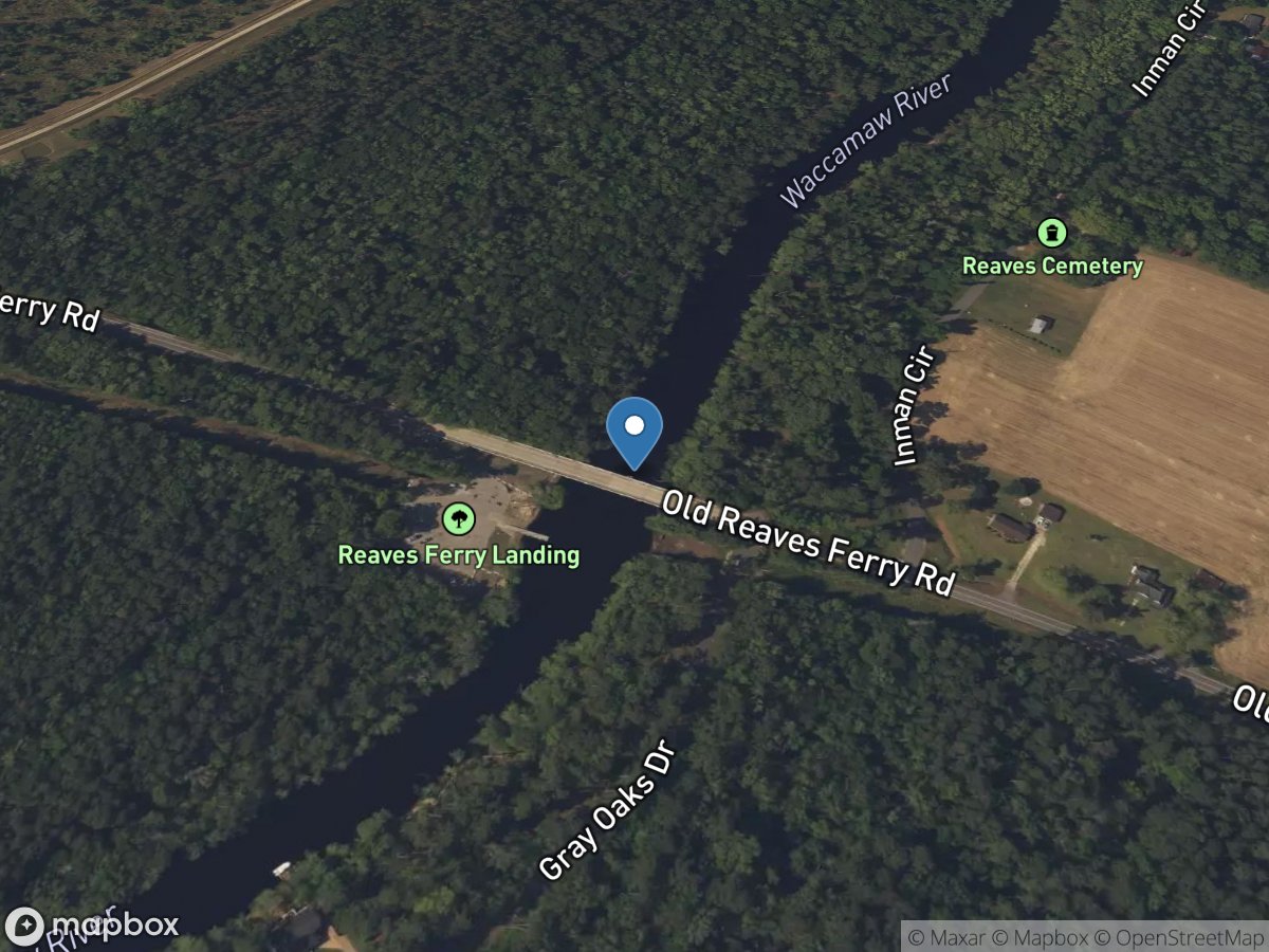 Waccamaw River above Conway, SC location