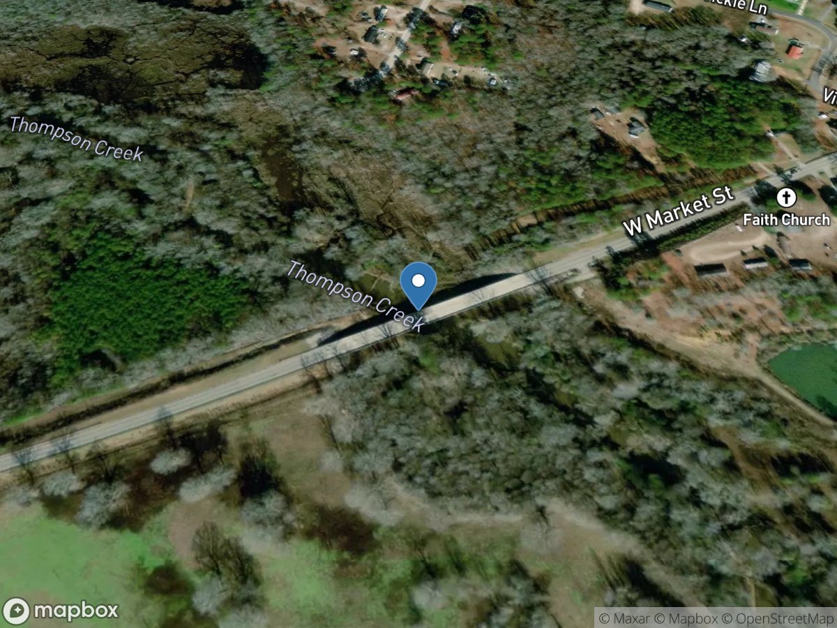 Thompson Creek above Cheraw, SC location