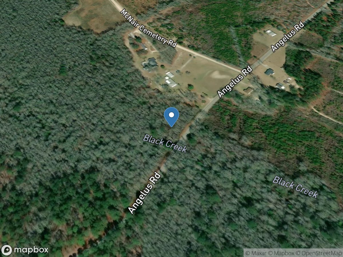 Black Creek below Chesterfield, SC location