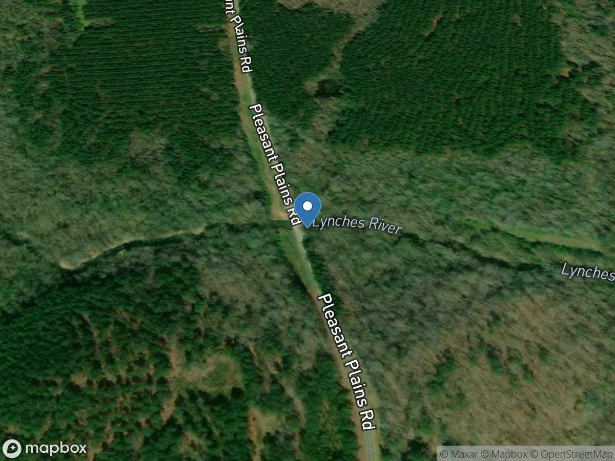 Little Lynches River above Kershaw, SC location