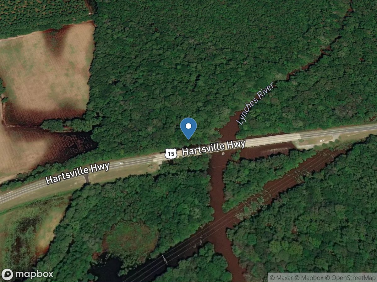 Lynches River near Bishopville, SC location