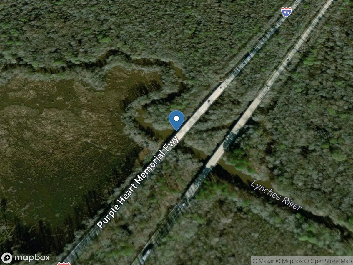 Lynches River at I-95 above Olanta, SC location