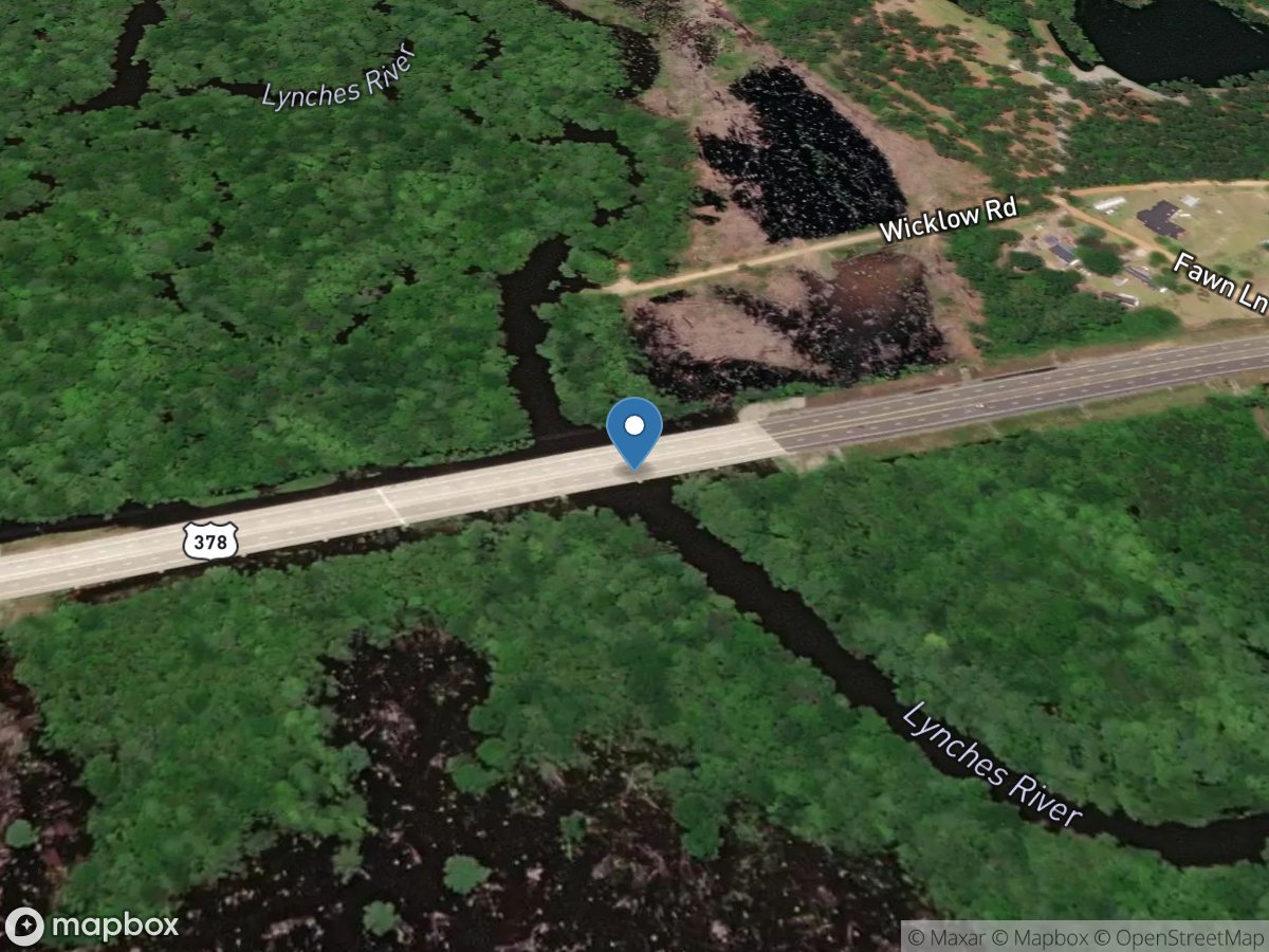 Lynches River at Us378 near Lake City, SC location