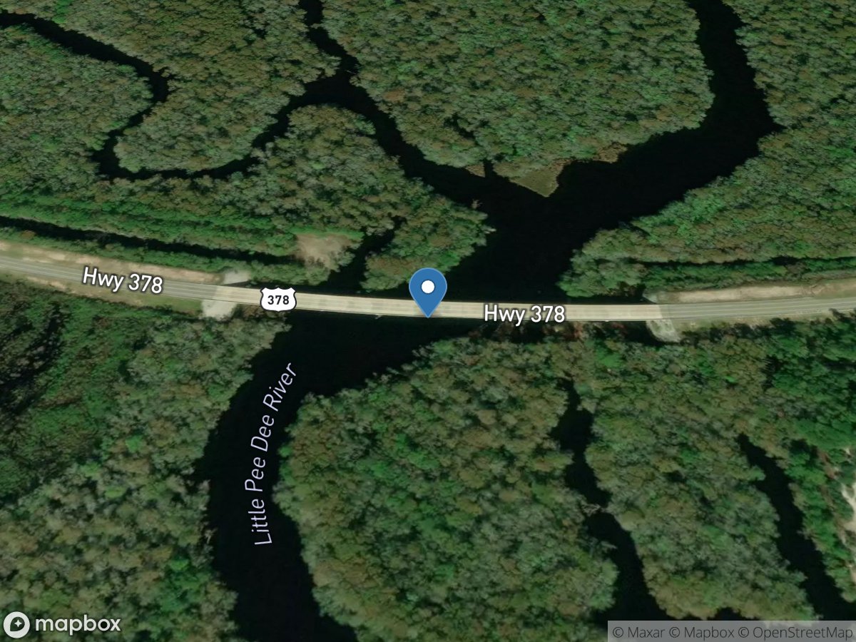 Little Pee Dee River near Conway, SC location