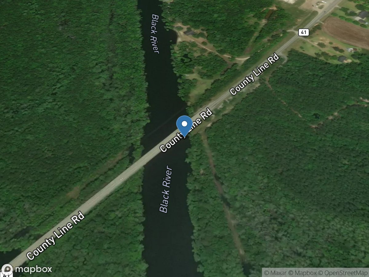 Black River near Andrews, SC location