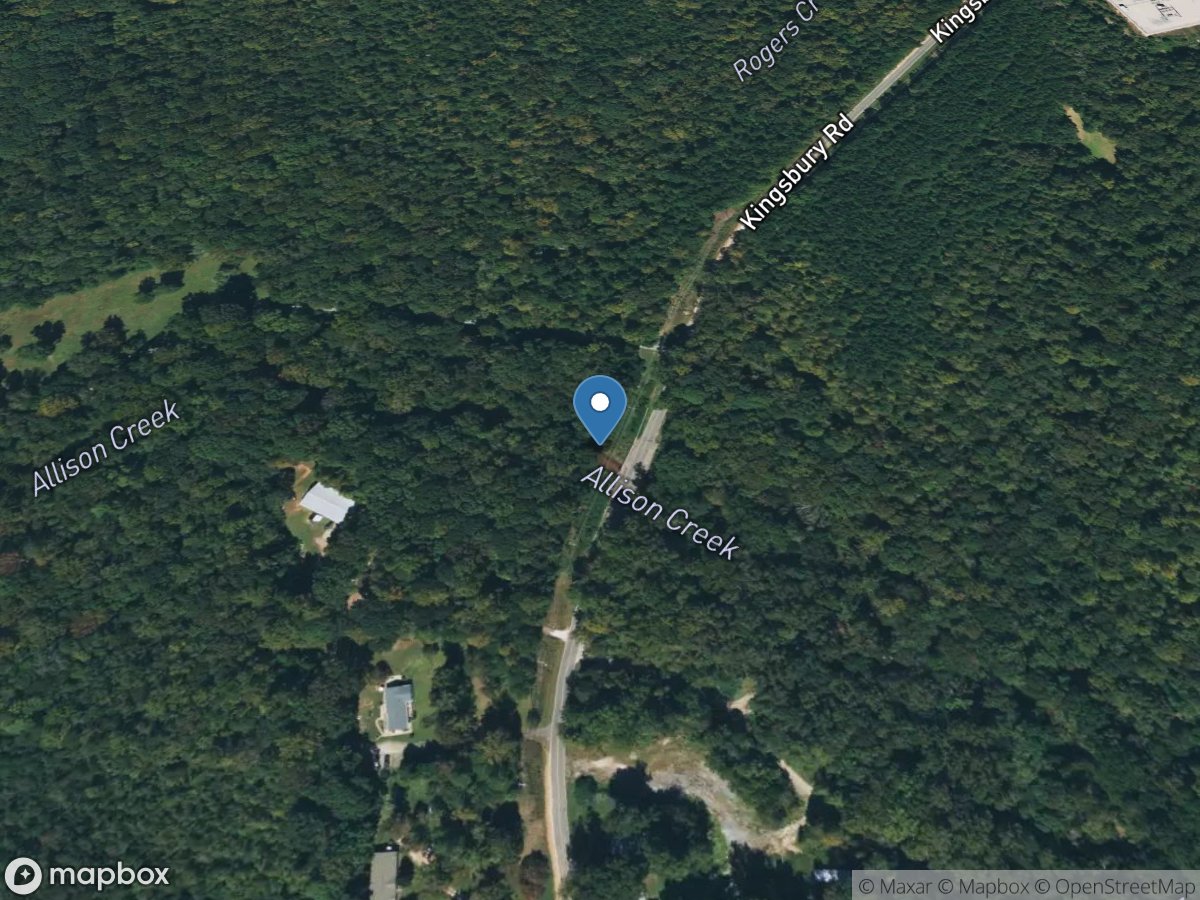 Allison Creek at Road 114 near York, SC location