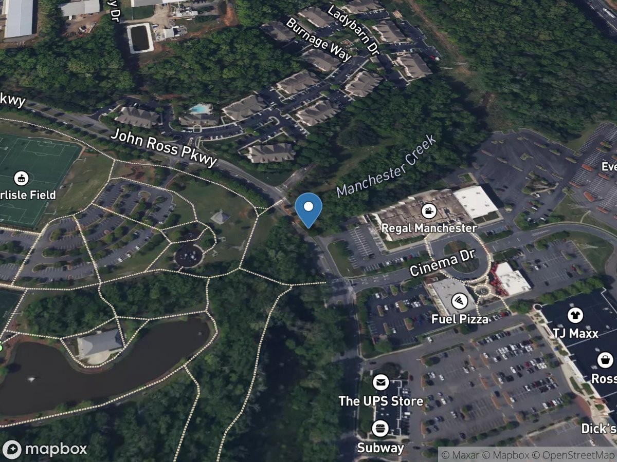 Manchester Creek at Rock Hill, SC location