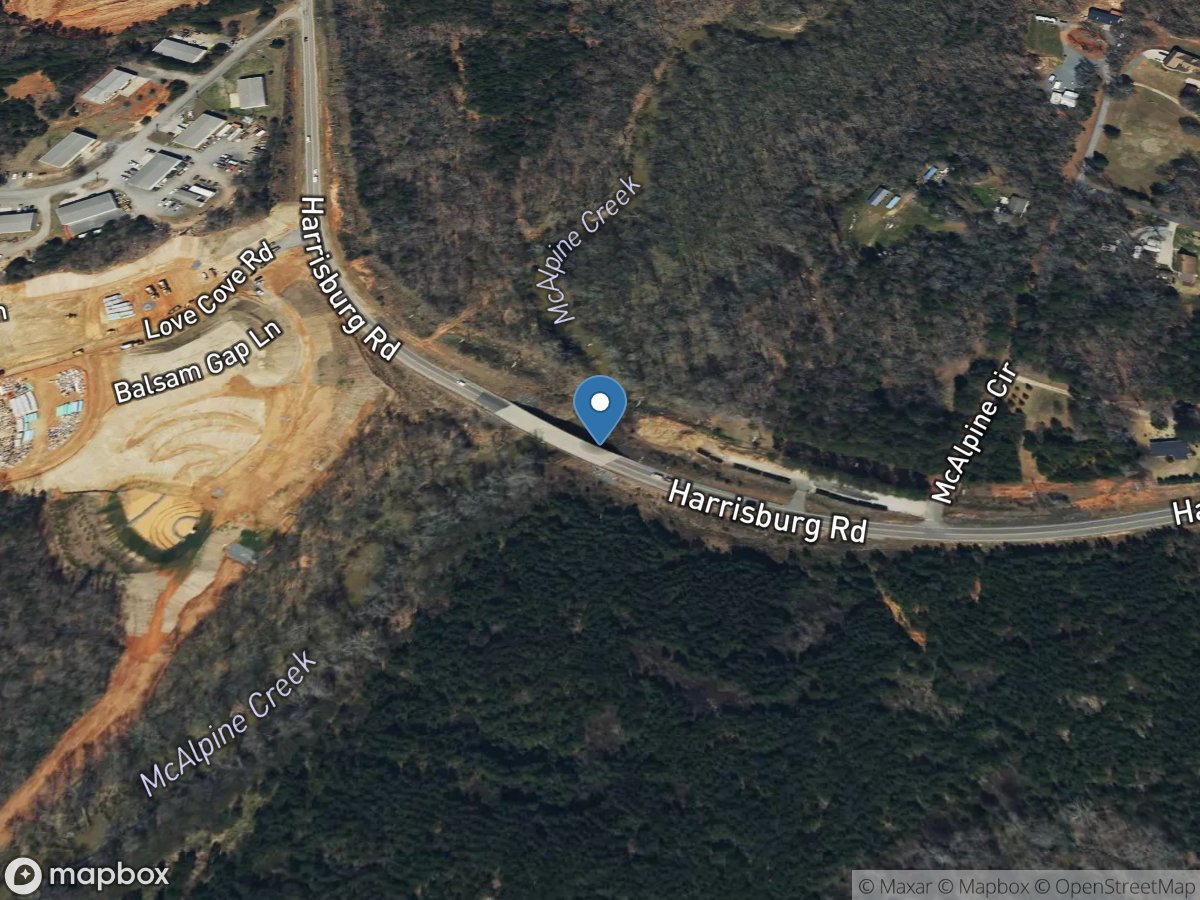 McAlpine Creek at Sr2964 near Camp Cox, SC location