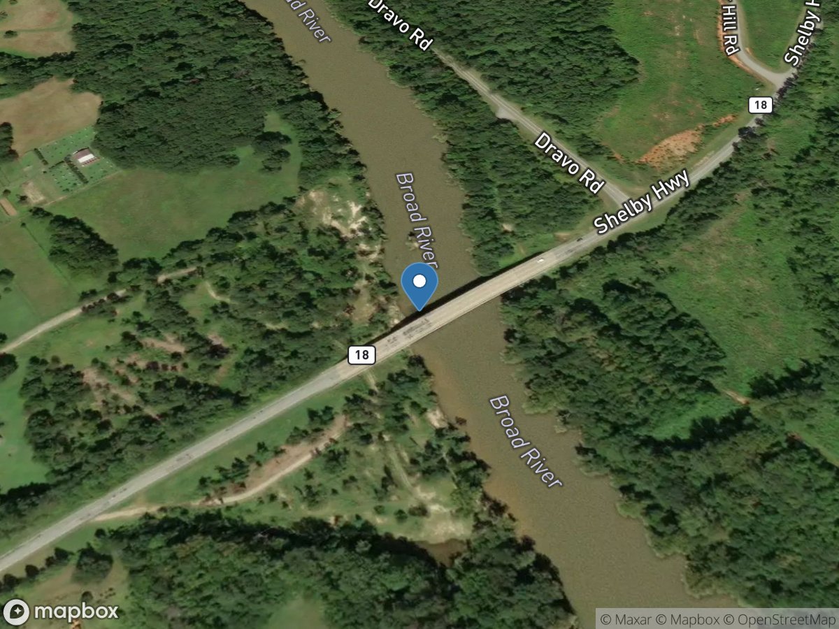 Broad River near Blacksburg, SC location