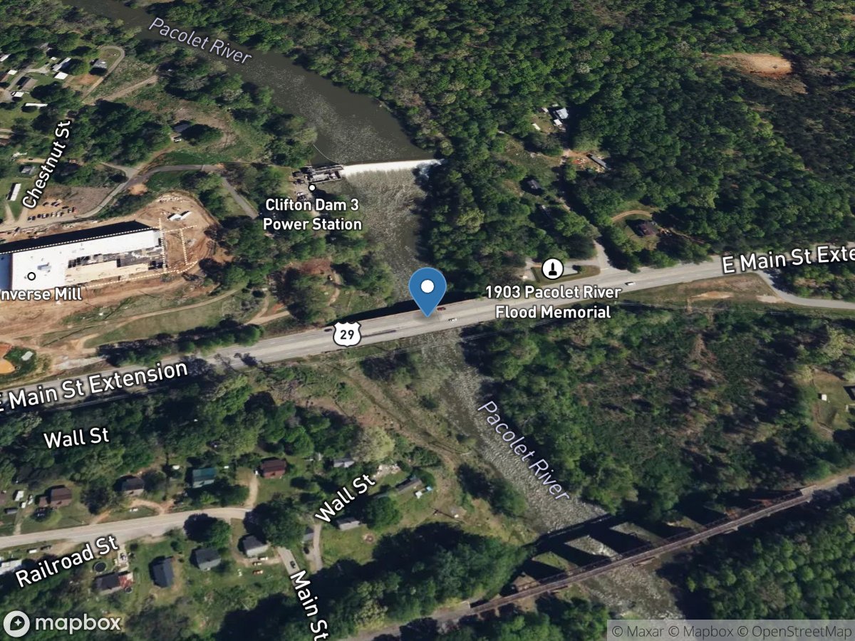 Pacolet River at US-29 near Converse, SC location