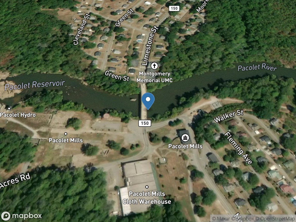 Pacolet River at Pacolet, SC location