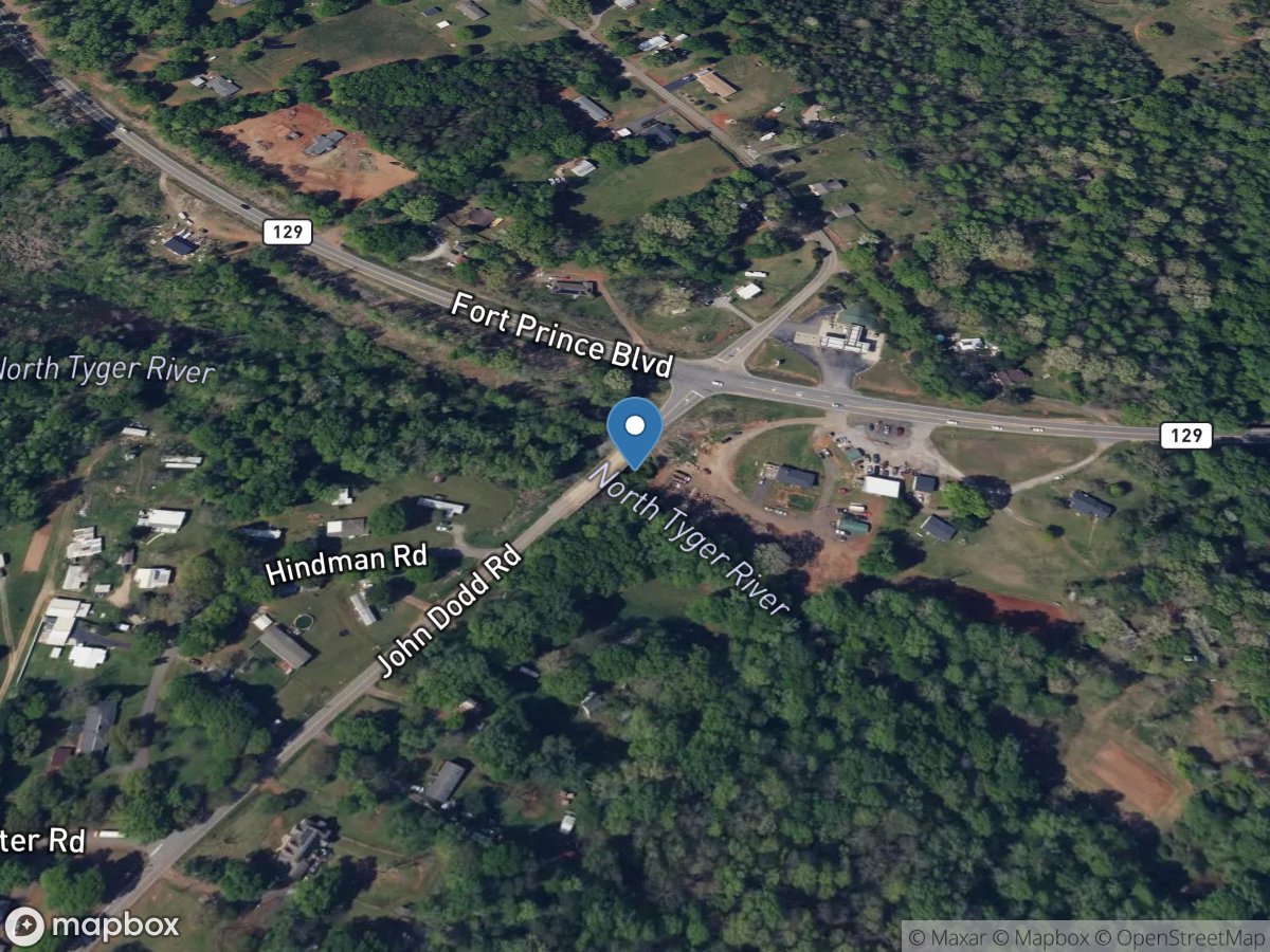 North Tyger River at Wellford, SC location