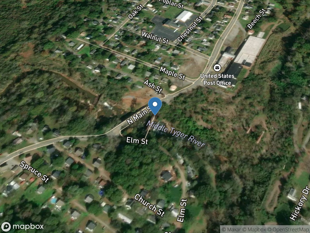 Middle Tyger River near Startex, SC location