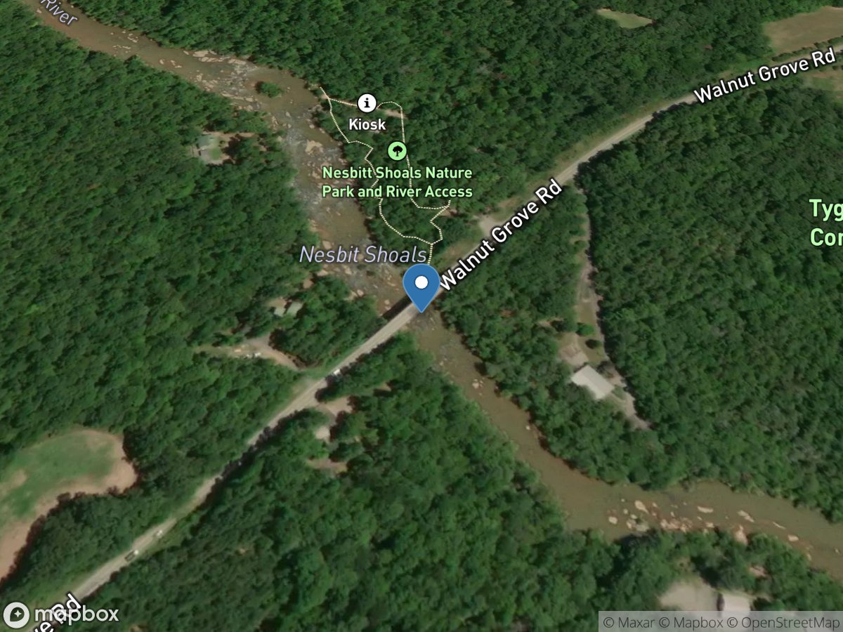 Tyger River near Woodruff, SC location