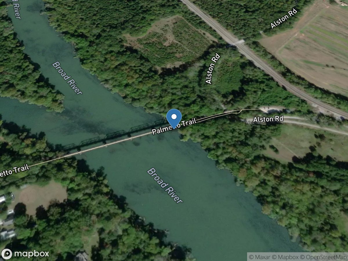 Broad River at Alston, SC location