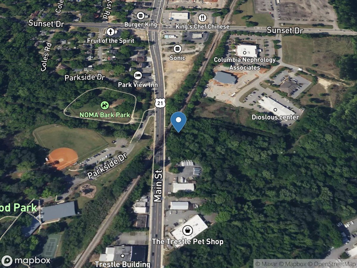 Smith Branch at North Main ST at Columbia, SC location