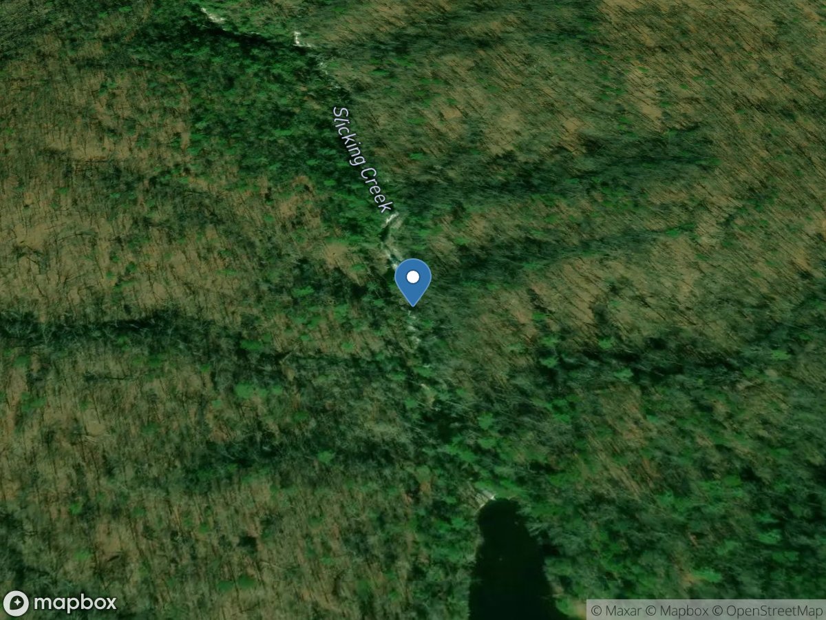 Slicking Creek near Rocky Bottom, SC location