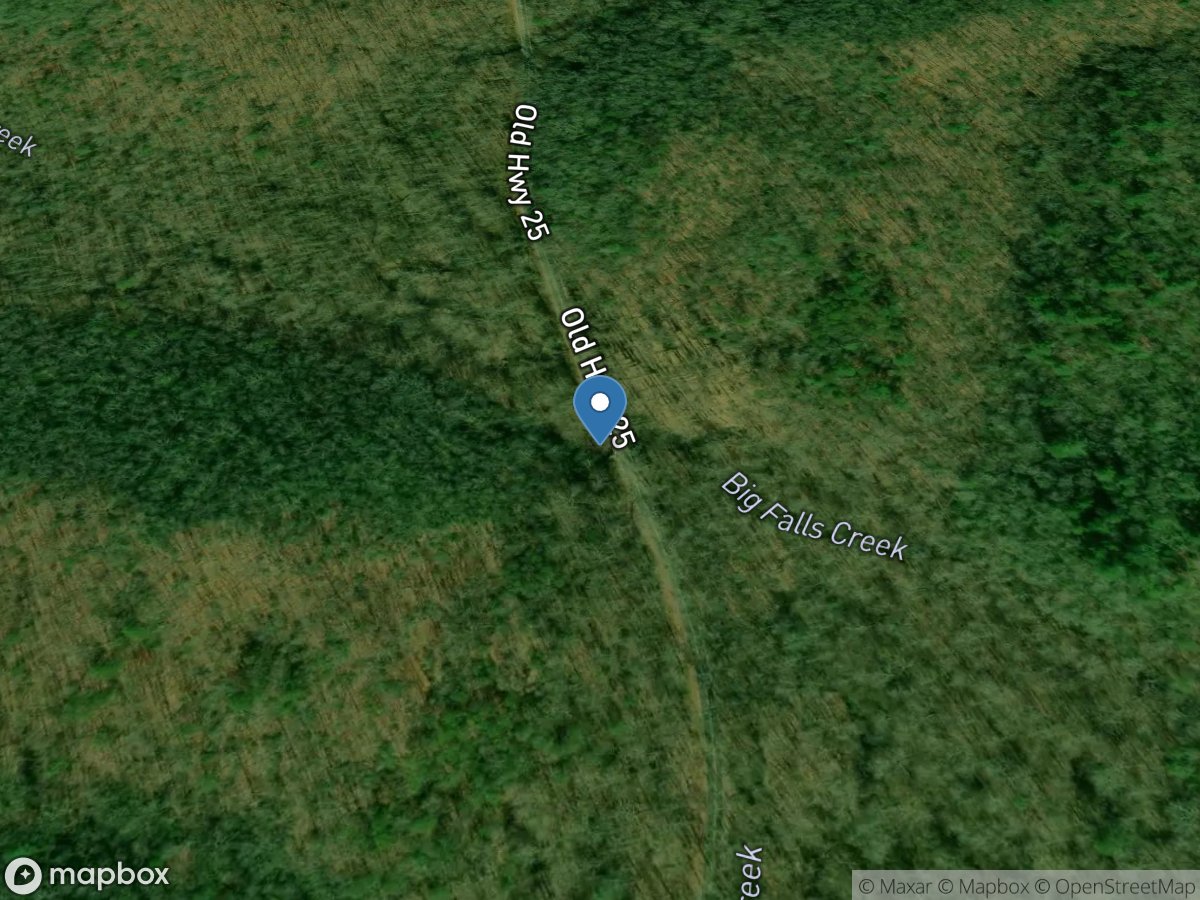 Big Falls Creek near Tigerville, SC location