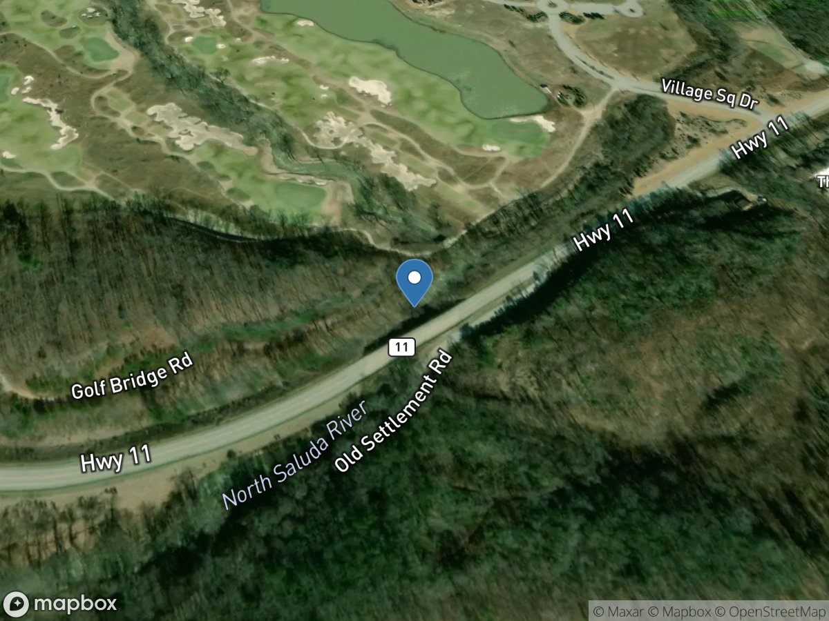 North Saluda River above Slater, SC location