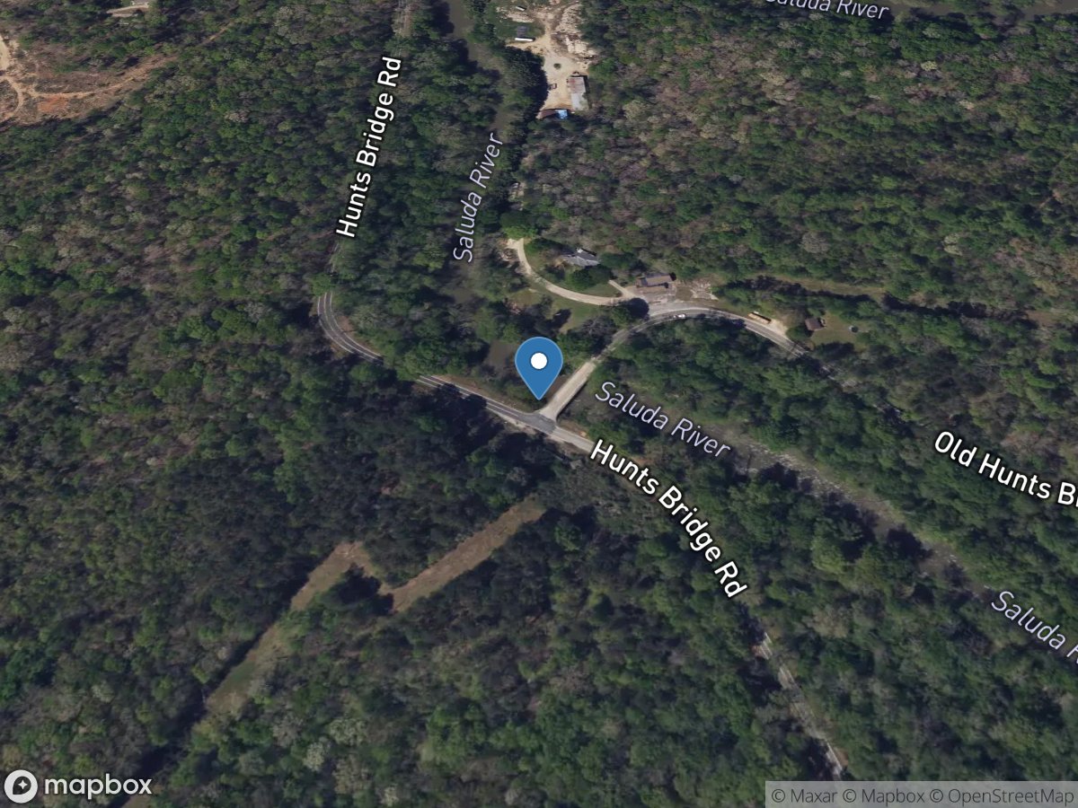 Saluda River at Hunts Bridge Road near Dacusville, SC location