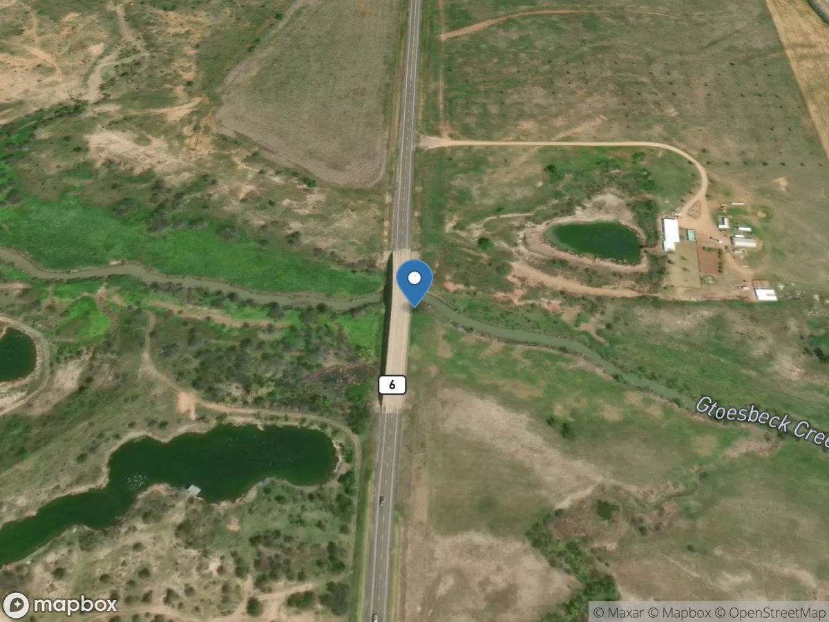 Groesbeck Creek at SH 6 near Quanah, TX location