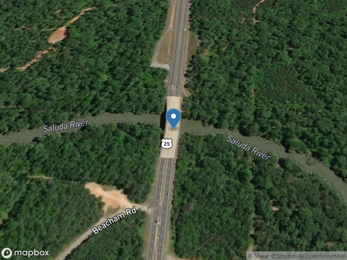 Saluda River near Ware Shoals, SC location