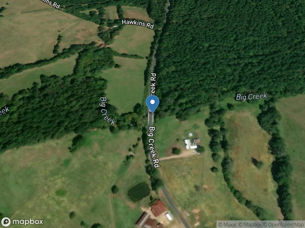 Big Creek at Big Creek Road near Saluda, SC location