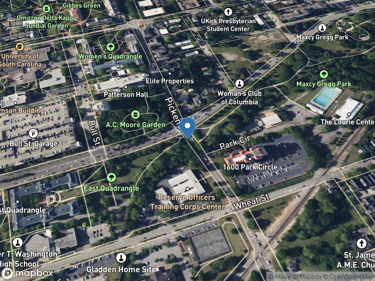 Rocky Branch at Pickens ST at Columbia, SC location