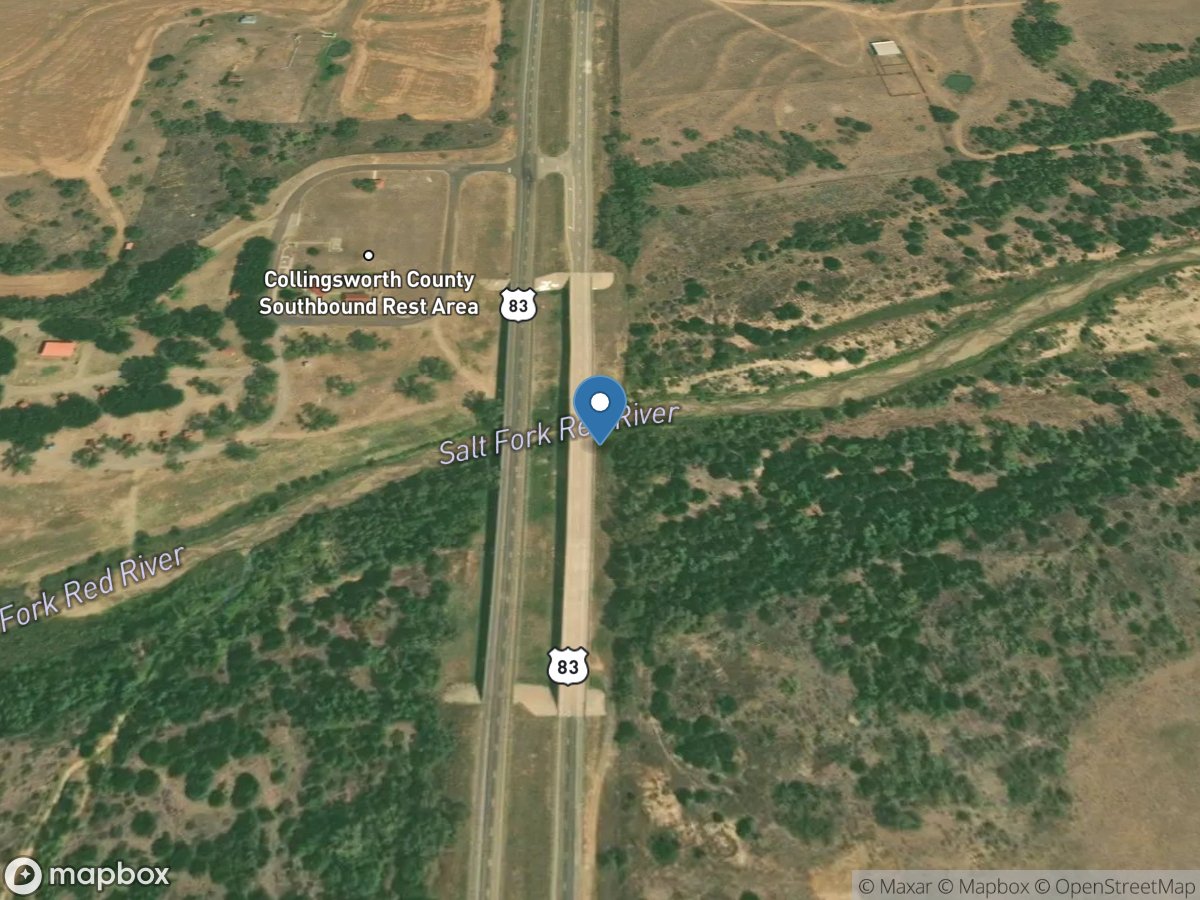 Salt Fork Red River near Wellington, TX location