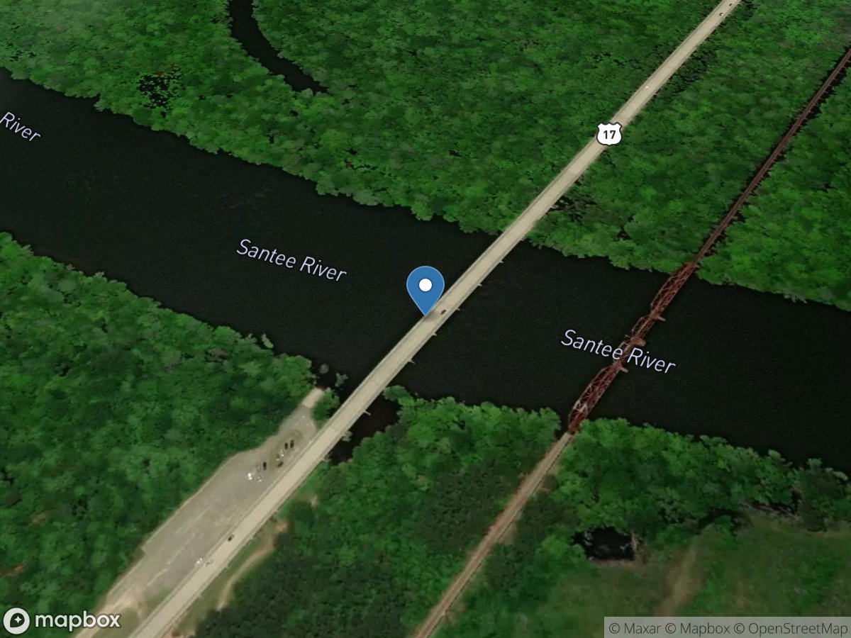 Santee River near Jamestown, SC location