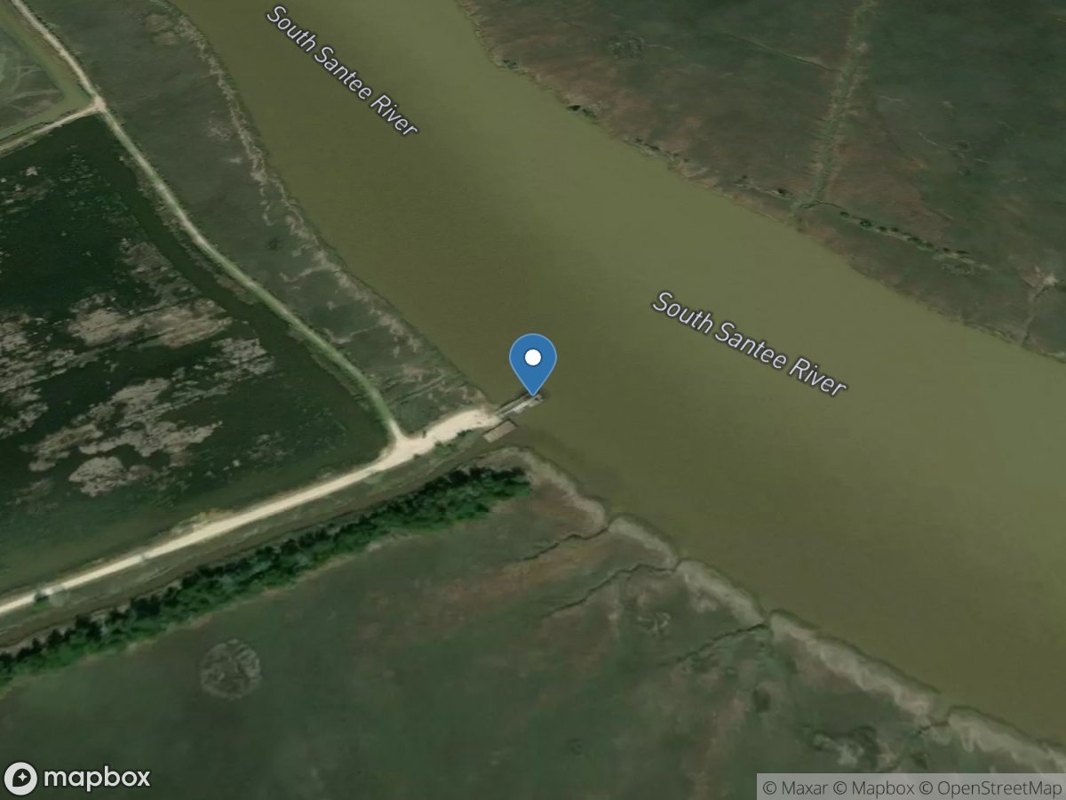 South Santee River at State Pier near McClellanville, SC location